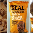 Real Handcooked Ham & English Mustard Flavour Potato Chips